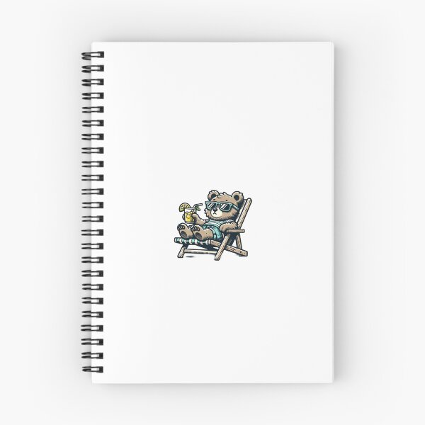 Item preview, Cool Bear Relaxing on Beach Chair Illustration designed and sold by nikita021.