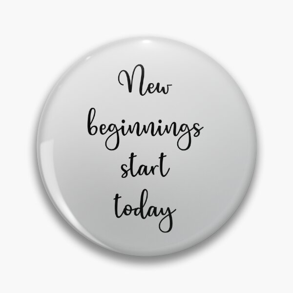 Item preview, Motivational Quote New Beginnings Start Today Inspirational Text Design designed and sold by neomadesigns.