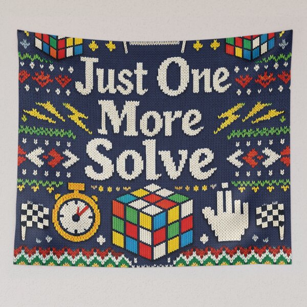 Item preview, Just One More Solve Magic Cube Speedcubing Knitting Pattern designed and sold by Mauswohn.