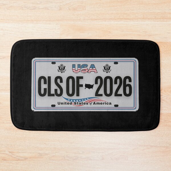 Item preview, Class of 2026 – USA License Plate Style Graduation Design with American Flag designed and sold by GFamilyC.