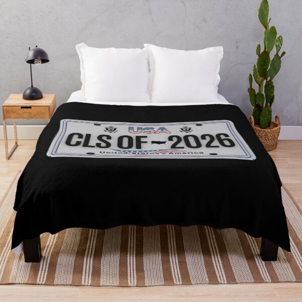 Item preview, Class of 2026 – USA License Plate Style Graduation Design with American Flag designed and sold by GFamilyC.