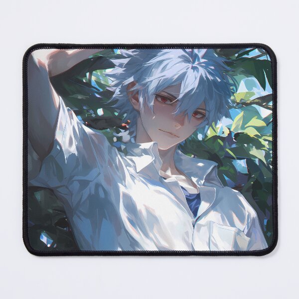 Item preview, Kaworu Nagisa Neon Genesis Evangelion Sunlit Serenity Under Leaves designed and sold by 108Recordings.