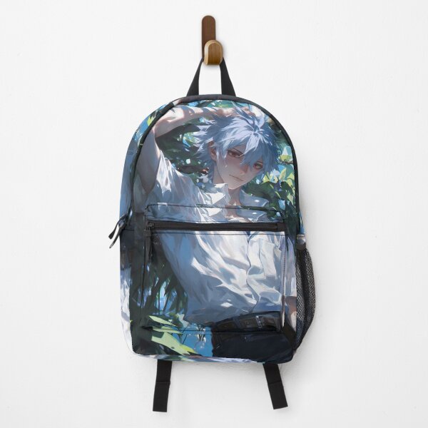 Item preview, Kaworu Nagisa Neon Genesis Evangelion Sunlit Serenity Under Leaves designed and sold by 108Recordings.