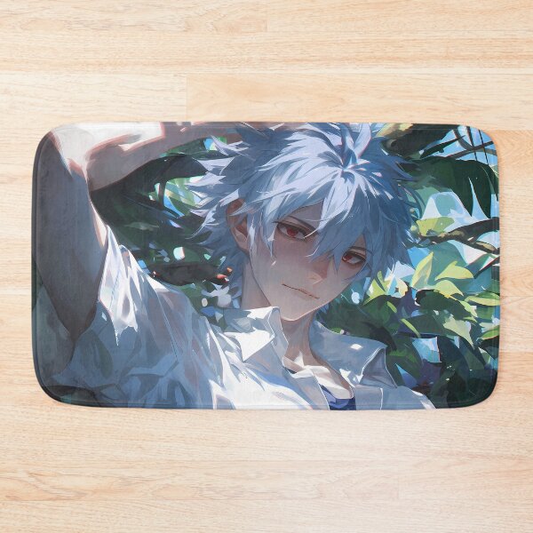 Item preview, Kaworu Nagisa Neon Genesis Evangelion Sunlit Serenity Under Leaves designed and sold by 108Recordings.