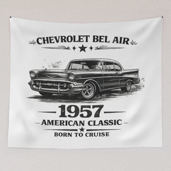 Item preview, 1957 Vintage American Classic – Retro Car Illustration designed and sold by SergeyDigital.