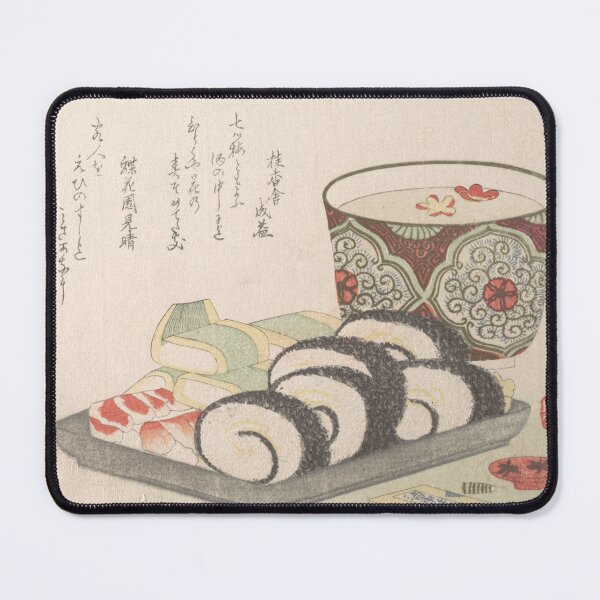 Item preview, Sushi and new years Saki - Shinsai, Vintage Japanese Art designed and sold by pick-me-art.