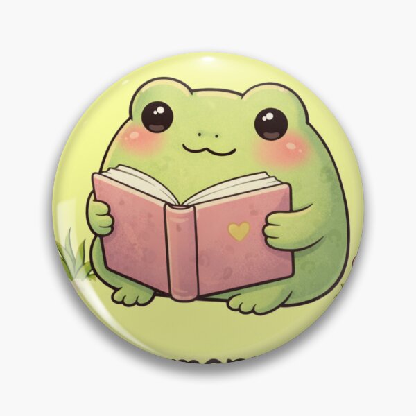 Item preview, Cute frog reading book just one more chapter  designed and sold by DoneAndDusted.