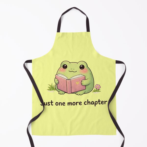 Item preview, Cute frog reading book just one more chapter  designed and sold by DoneAndDusted.