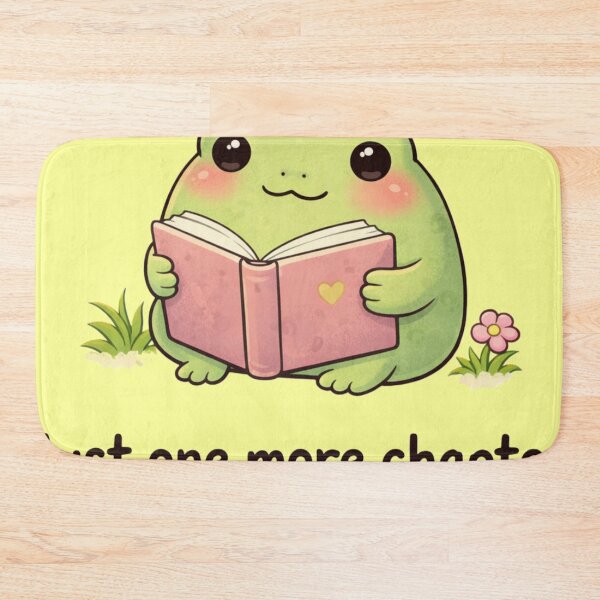 Item preview, Cute frog reading book just one more chapter  designed and sold by DoneAndDusted.