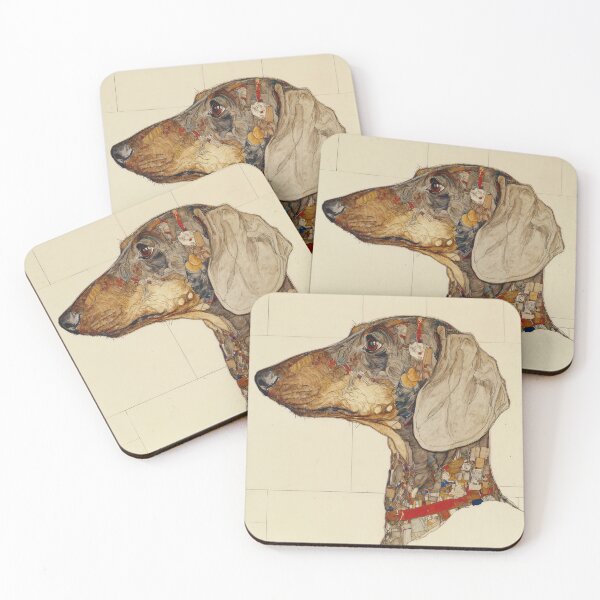 Item preview, Intricate Dachshund Collage designed and sold by lautir.