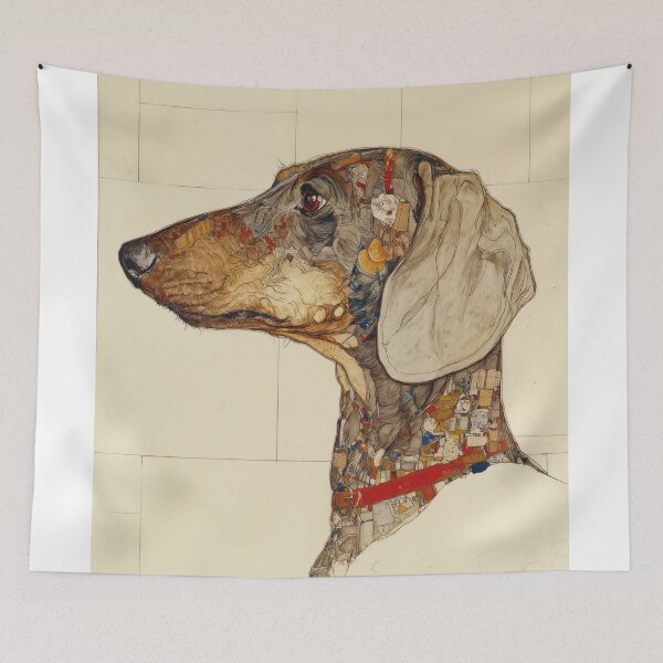 Item preview, Intricate Dachshund Collage designed and sold by lautir.