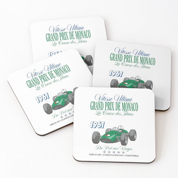 Item preview, Retro Monaco Racing — Vintage Grand Prix Speed Illustration designed and sold by Colorful-Garden.