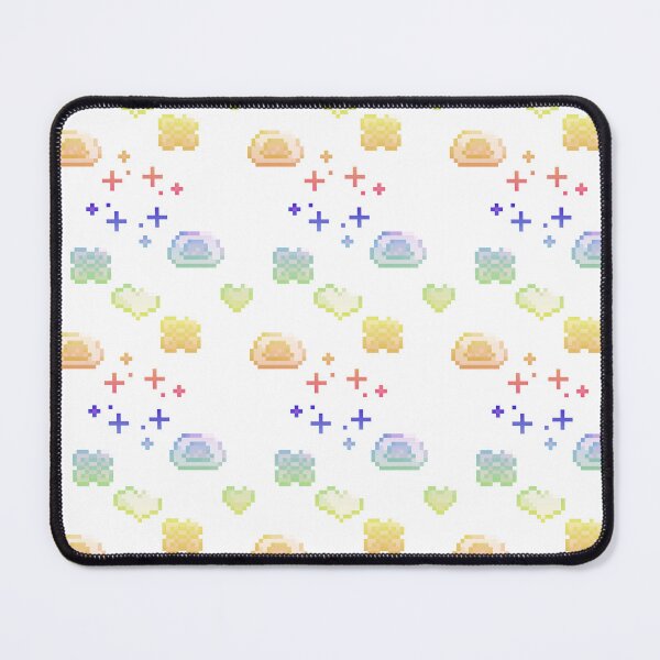 Item preview, kawaii sakura mochi rainbow pixel pattern  designed and sold by cottonlacey.