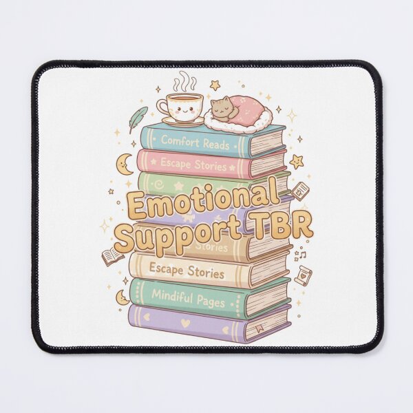 Item preview, Emotional Support TBR Pile Book Lover Design designed and sold by FiveBlessings.