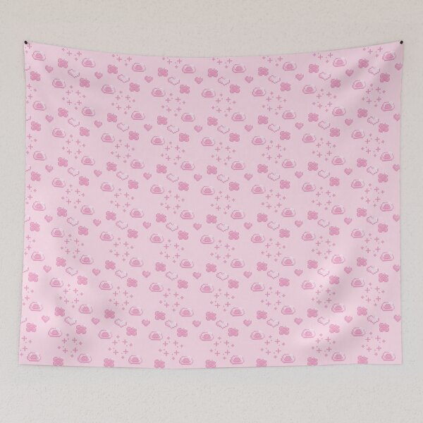Item preview, kawaii sakura mochi pastel pixel pattern  designed and sold by cottonlacey.