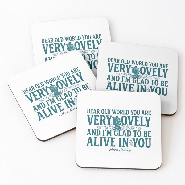 Item preview, Dear Old World You Are Very Lovely Anne Shirley Quote designed and sold by Fenay Designs.