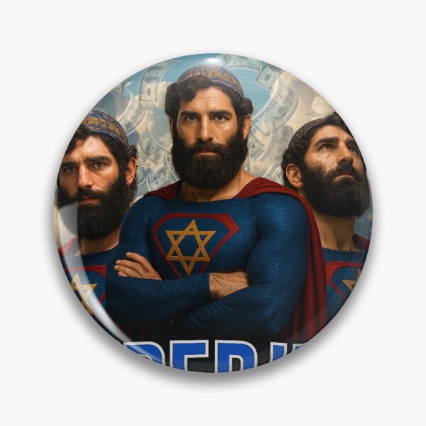 Item preview, Super Jew Funny Superhero Parody Design designed and sold by retrogarms.