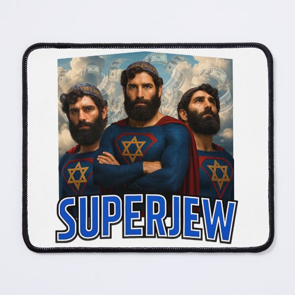 Item preview, Super Jew Funny Superhero Parody Design designed and sold by retrogarms.