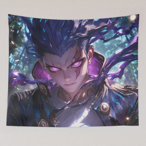 Item preview, Gundham Tanaka Danganronpa Purple Aura Intense Stare Forest Glow designed and sold by 108Recordings.