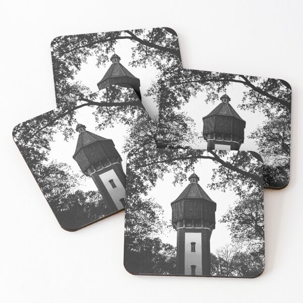 Item preview, Tower amidst trees Black/White designed and sold by Deniis2204.