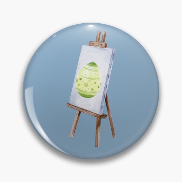 Item preview, Pastel Green Easter Egg Art on Easel designed and sold by Sagi Jane Art.