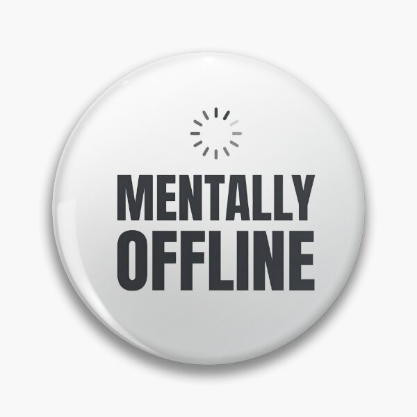 Artikelvorschau, „Mental offline“-Shirt – Lustiges, sarkastisches T-Shirt entworfen und verkauft von hammad-sanih.