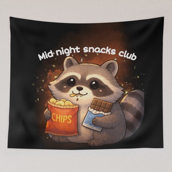 Artikelvorschau, Mitternachtssnack-Club von Waschbär entworfen und verkauft von DoneAndDusted.