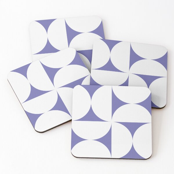 Item preview, Bold Bauhaus Mid Century Minimalism 99 Very Peri Purple designed and sold by colourpoems.