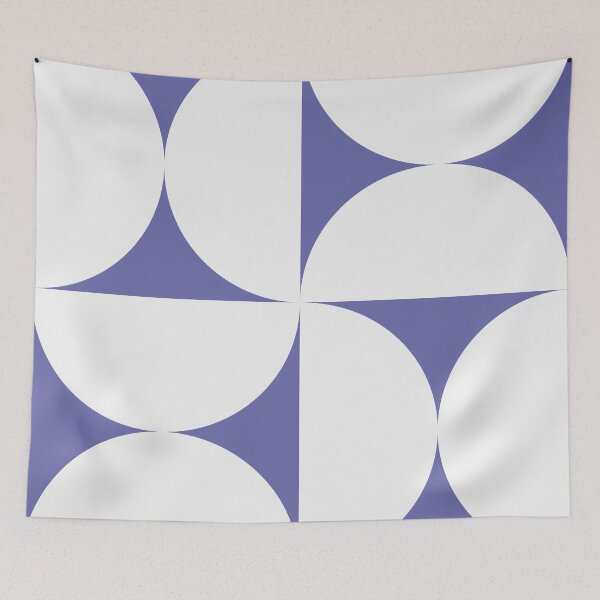 Item preview, Bold Bauhaus Mid Century Minimalism 99 Very Peri Purple designed and sold by colourpoems.
