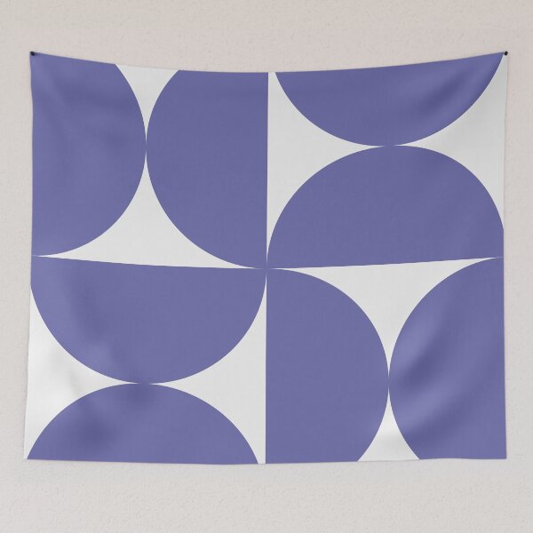 Item preview, Bold Bauhaus Mid Century Minimalism 100 Very Peri Purple designed and sold by colourpoems.