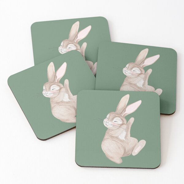 Item preview, Cute Sleeping Easter Bunny designed and sold by Sagi Jane Art.