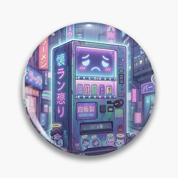 Item preview, Melancholic Vending Machine Spirit Anime Sticker designed and sold by StixFusion.