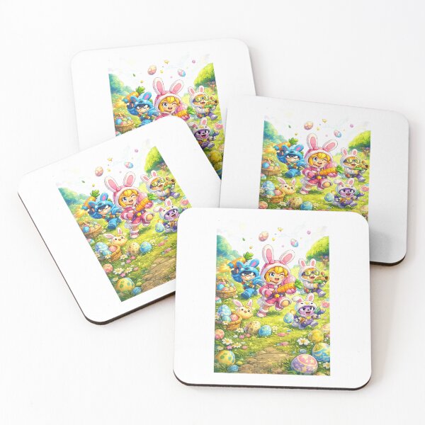 Item preview, Cute Easter Adventure Bunny Characters designed and sold by GrafixxxFlow.