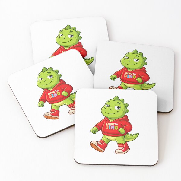 Artikelvorschau, Chhota Dino läuft sicher und glücklich – Niedliches Kinder-Cartoon-Dinosaurier-T-Shirt-Design entworfen und verkauft von MeeraArts&Crafts.