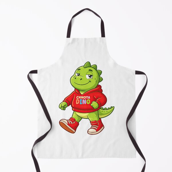Item preview, Chhota Dino Walking Safely and Happily – Cute Kids Cartoon Dinosaur T-Shirt Design designed and sold by MeeraArts&Crafts.