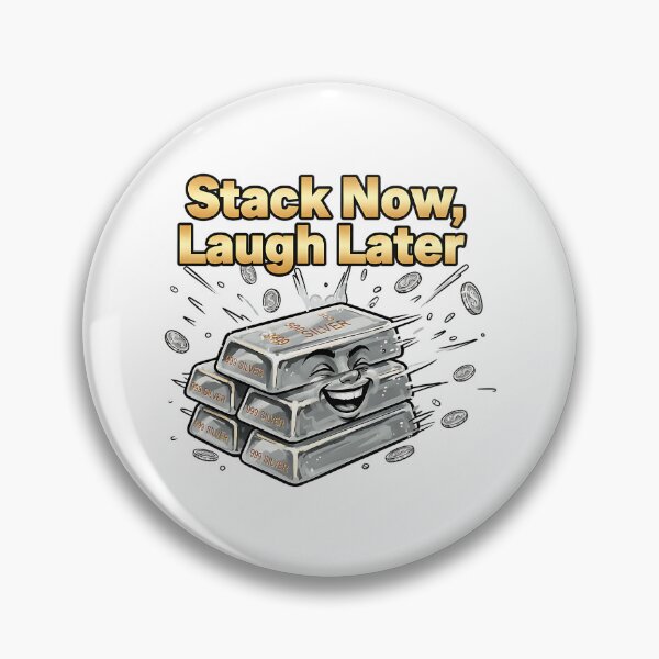 Item preview, stack now laugh later silver stacking humor designed and sold by ArtDesignTp.