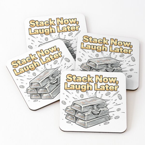 Item preview, stack now laugh later silver stacking humor designed and sold by ArtDesignTp.