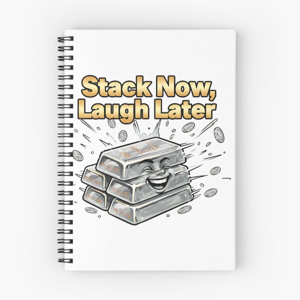 Item preview, stack now laugh later silver stacking humor designed and sold by ArtDesignTp.