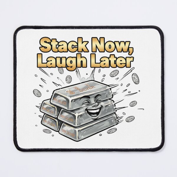 Item preview, stack now laugh later silver stacking humor designed and sold by ArtDesignTp.