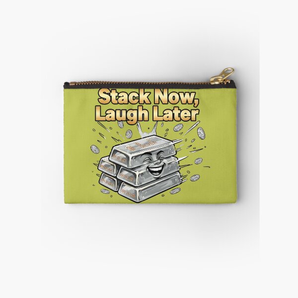 Item preview, stack now laugh later silver stacking humor designed and sold by ArtDesignTp.