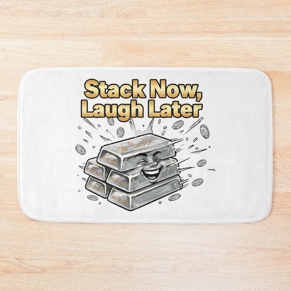 Item preview, stack now laugh later silver stacking humor designed and sold by ArtDesignTp.