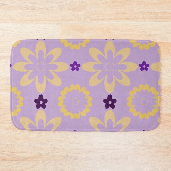 Item preview, Orange and Purple Flower Clash designed and sold by coribeth.