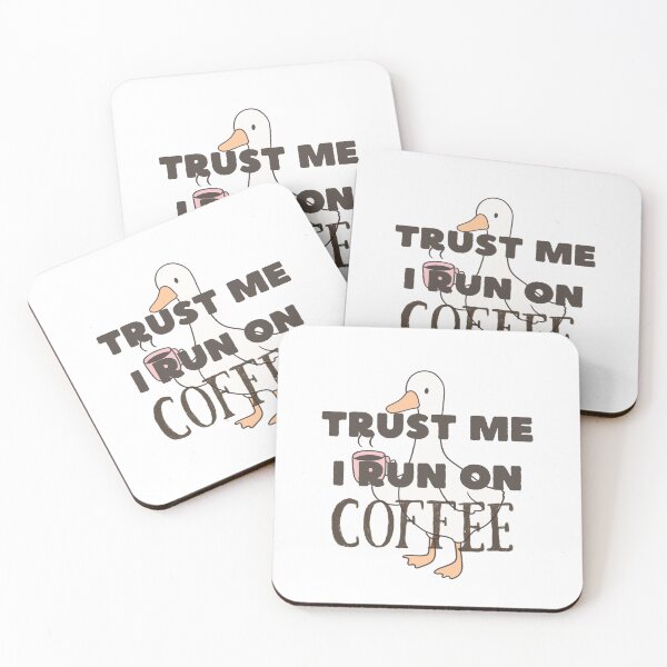 Item preview, Trust Me I Run on Coffee – Funny Duck Drinking Coffee designed and sold by eltontovolador.