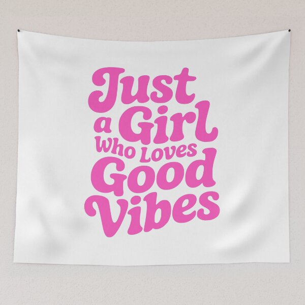 Item preview,  Just a girl who loves good vibes designed and sold by PMCreative.