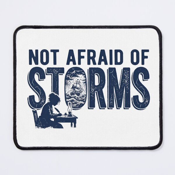Item preview, Not Afraid Of Storms Little Women Jo March Silhouette designed and sold by Fenay Designs.