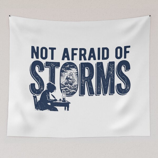Item preview, Not Afraid Of Storms Little Women Jo March Silhouette designed and sold by Fenay Designs.