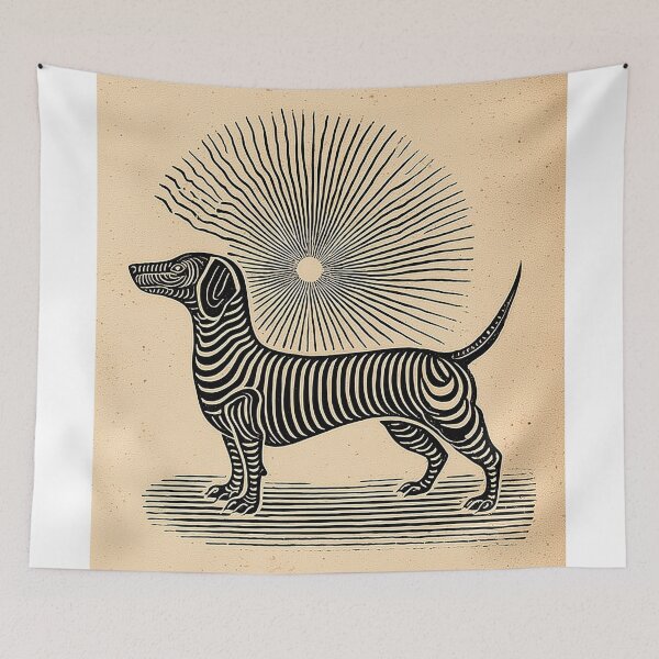 Item preview, Dachshund with Radiant Sun designed and sold by lautir.