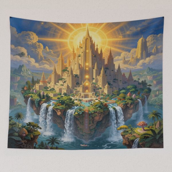 Item preview, Floating Fantasy City of Light and Magic – Urban Dreamworld designed and sold by FotoworldEdel.