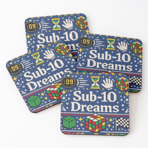 Aperçu de l'œuvre Modèle de tricot pour speedcubing avec le Magic Cube Sub-10 Dreams créée et vendue par Mauswohn.