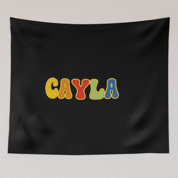 Item preview, ❤️ Cayla Personalized Name Wavy Retro Shirt, Coffee Mug, Sticker Gift designed and sold by HelixPedia.